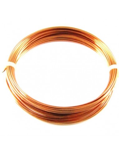 Down conductor lightning. Round section in solid copper Ø6mm