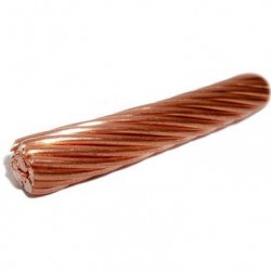 Round stranded copper conductor for equipotential bonding and earthing. Standardized copper sections. 2