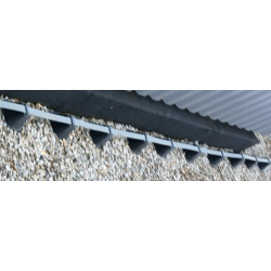 Concrete fixing for flat and round lightning down conductors. Without drilling. 2