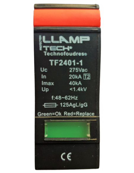 Replacement module Tecnofoudres® TF2401 - Type 2 surge arresters.