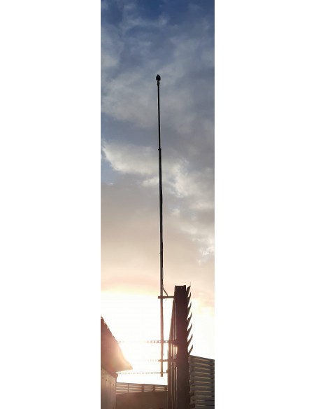 Lightning rod mast installed. www.llamptech.com